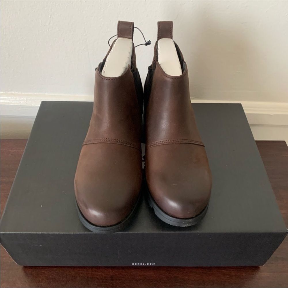 Sorel Emilie waterproof leather Chelsea boot size 6 - Picture 4 of 12